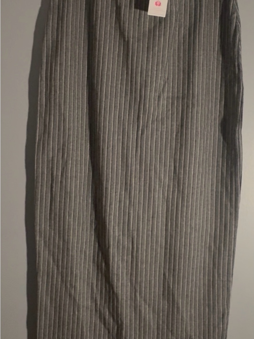 Snoga Classic Ribbed Pencil Skirt - Gray